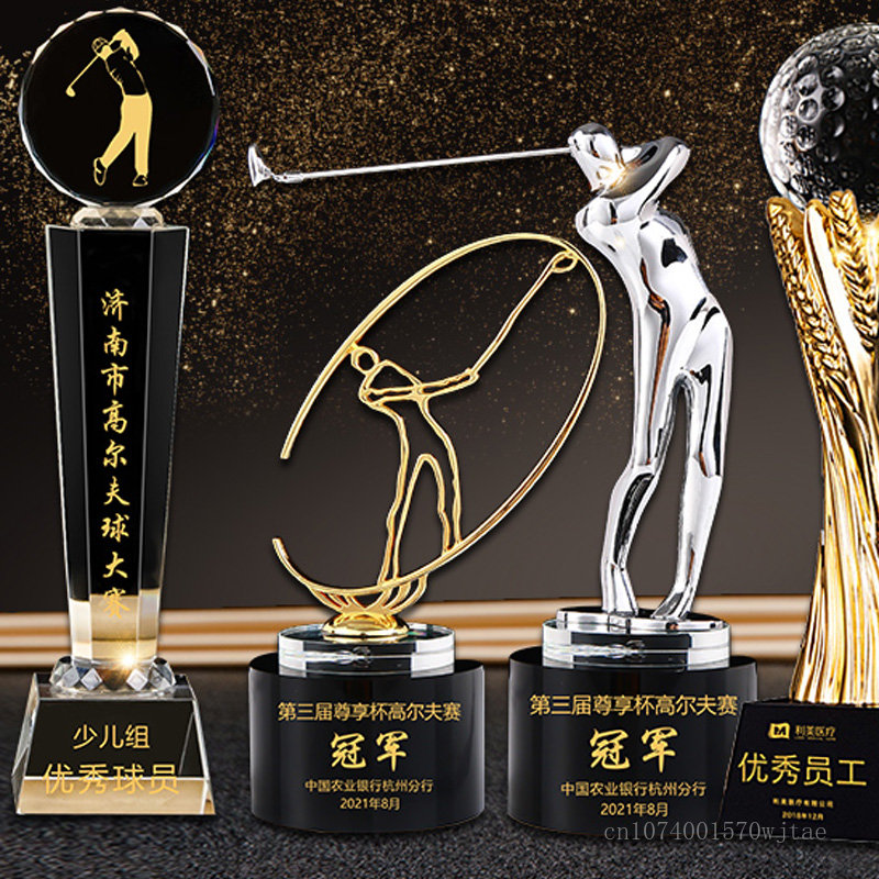 Badminton Cup - Maßgeschneiderte High-End-Sport-Golf-Serie, Kristall-Trophäe, One-Shot-Loch, Wettbewerbsauszeichnung, Medaille,
