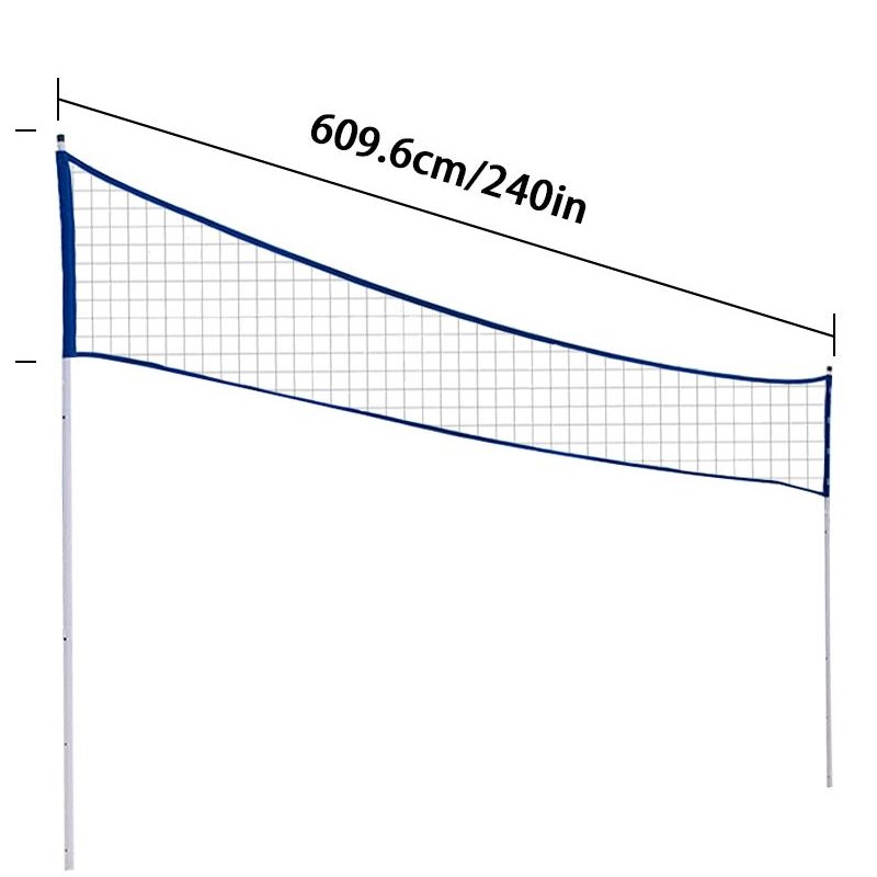 Badminton Area - Tragbares Badminton-Netz, professionelles Volleyball-Netz mit Tragetasche,