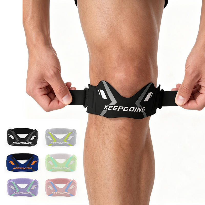 Knee Brace Badminton - 1 Stück Patella-Kniebandage, Verstellbare Stoßdämpfende Kompressions-Kniebandage