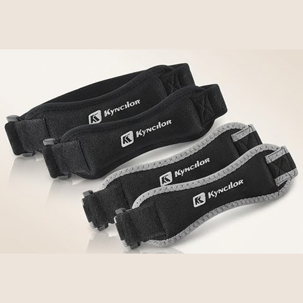Knee Brace Badminton - 2-teiliger Sport-Knieschutz: Patellaband für Basketball, Badminton,