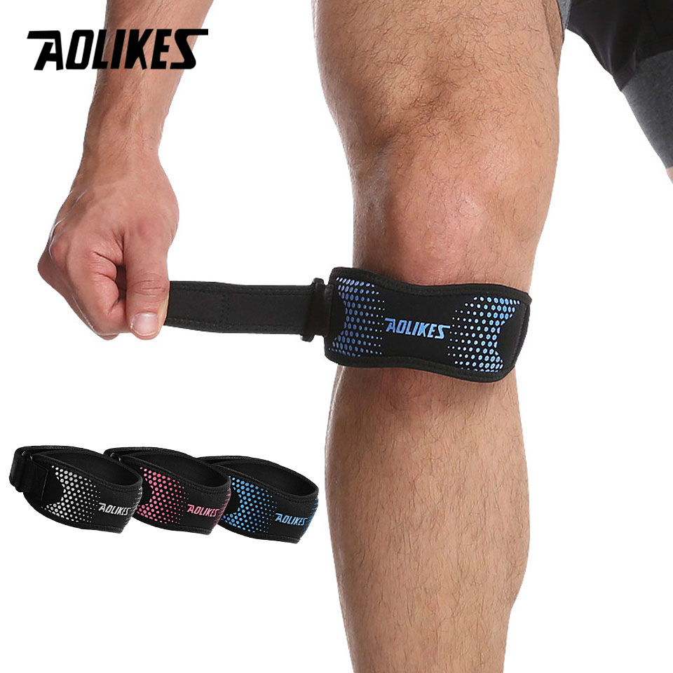 Knee Brace Badminton - AOLIKES 1PCS Einstellbare Knie Pad Knie