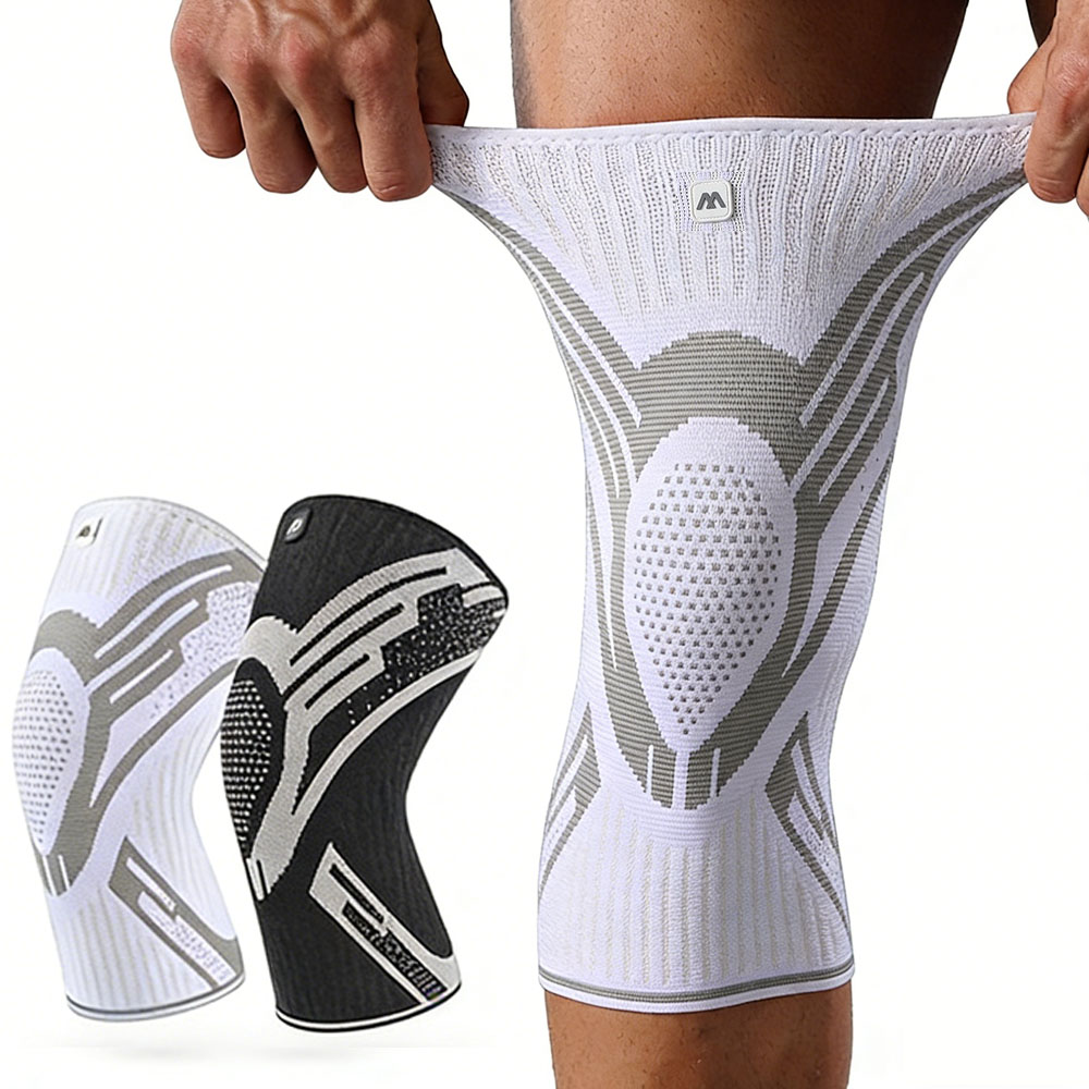 Knee Brace Badminton - 1 Stück Kompressions-Kniebandage Elastische Atmungsaktive Knieschoner