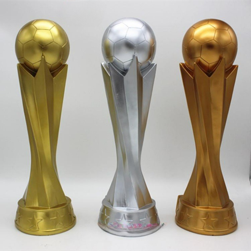 Badminton Cup - Fußball mannschaft Trophäe, goldene Kugel, Gold,