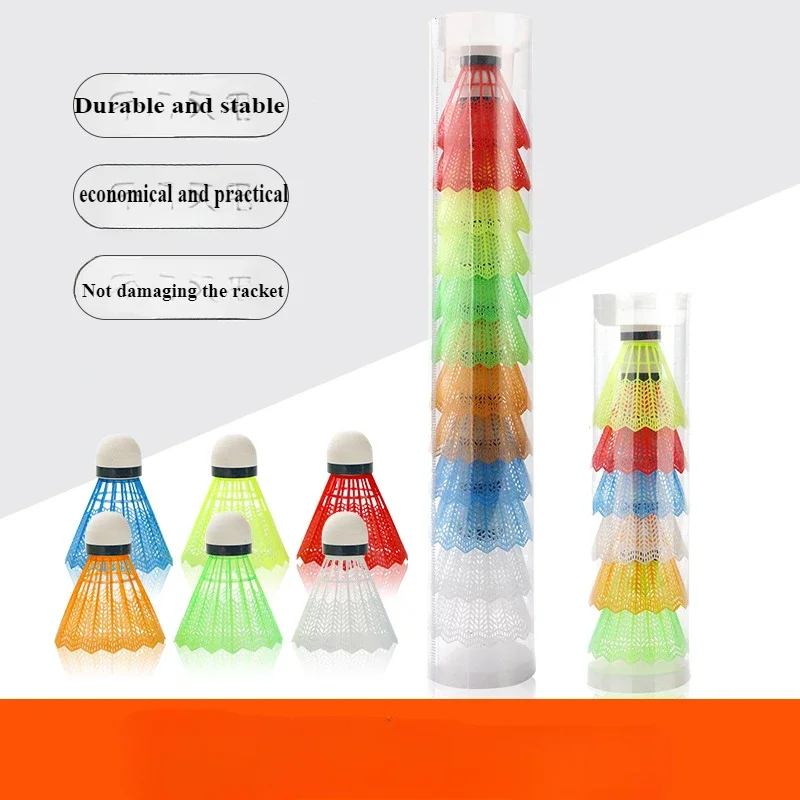 12 Stück/Set bunte Federbälle, – Badminton League Bewertung und Preis