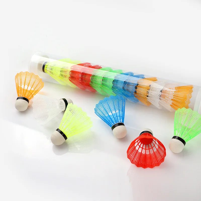 12 Stück/Set bunte Federbälle, – Badminton League Bewertung und Preis